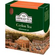 Картинка Чай Ahmad Tea "Цейлонский", черный, 100 фольг. пакетиков по 2г с сайта smikon.ru
