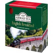 Картинка Чай Ahmad Tea "Английский завтрак", черный, 100 фольг. пакетиков по 2г с сайта smikon.ru