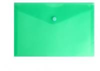 Картинка Папка-конверт на кнопке А5 180мкм пластик зеленый, Calligrata с сайта smikon.ru