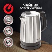 Картинка Чайник электрический, 1,7л, 2200Вт, закрытый нагревательный элемент, нержавеющая сталь, SONNEN KT-1785 с сайта smikon.ru