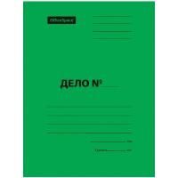 Картинка Скоросшиватель "ДЕЛО", картон мелованный, 300г/м2, зеленый, пробитый с сайта smikon.ru