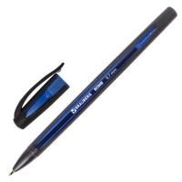 Картинка Ручка шариковая синяя 0.7мм, масл. основа, игольч. узел, корпус синий/черный прорезиненный, ст.132мм, Brauberg "BOMB GT" с сайта smikon.ru