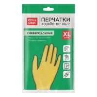 Картинка Перчатки хозяйственные латексные, размер-XL, желтые, OfficeClean Универсальные с сайта smikon.ru