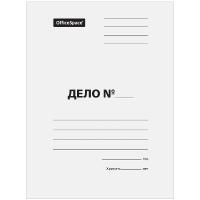 Картинка Папка-обложка "ДЕЛО", картон мелованный, 380г/м2, белый, без зажима с сайта smikon.ru