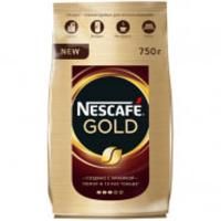 Картинка Кофе растворимый Nescafe "Gold", сублимированный, с молотым, тонкий помол, мягкая упаковка, 750г с сайта smikon.ru