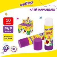 Клей-карандаш 10г, бесцветный, основа PVP, корпус круглый, для бумаги, картона, ЮНЛАНДИЯ "ЮНЛАНДИК И БОЖЬЯ КОРОВКА" в интернет-магазине Смикон Урал, Екатеринбург