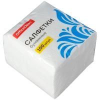 Картинка Салфетки 23х23см 1-но слойные белые _100шт в упаковке с сайта smikon.ru