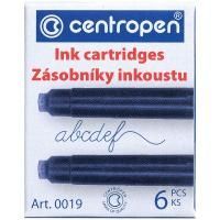 Картинка Картридж для перьевой ручки 38мм. синий 6шт/упак, Centropen с сайта smikon.ru