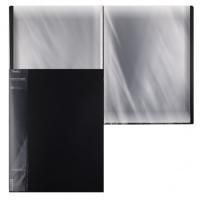 Картинка Папка 30 прозрачных файлов, корешок 17мм со сменной этикеткой, пластик 0.65мм черный с сайта smikon.ru