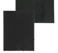 Картинка Папка А4 на резинках, корешок 40мм, пластик 0.5мм черный, фактура песок с сайта smikon.ru