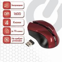 Картинка Мышь SONNEN WM-250Br беспроводная, оптическая, USB, разрешение 1600dpi, 3 кнопки+колесо, бордовый с сайта smikon.ru