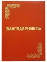 Картинка Папка адресная "БЛАГОДАРНОСТЬ" золотое тиснение пухлая ламинированная красная с сайта smikon.ru