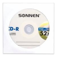 Картинка Диск CD-R SONNEN 700МБ 52х 1шт/уп. в бумажном конверте с сайта smikon.ru