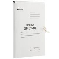 Картинка Папка для бумаг с завязками, картон мелованный, 440г/м2, белый, цельновырубная с сайта smikon.ru