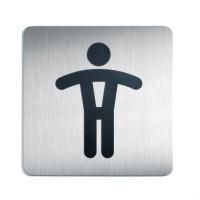 Картинка Табличка-пиктограмма "WC для мужчин" 150х150мм с сайта smikon.ru