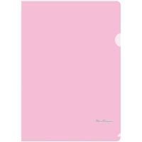 Картинка Папка-уголок А4 пластик 180мкм прозрачный розовая, индив. ШК, Berlingo "Starlight" с сайта smikon.ru