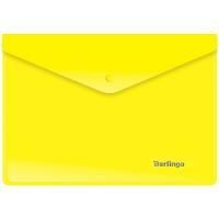 Картинка Папка-конверт на кнопке А5 180мкм пластик желтый, Calligrata с сайта smikon.ru