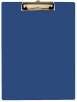Картинка Планшет А4 с верхним мет. зажимом и петлей, картон/PVC синий с сайта smikon.ru