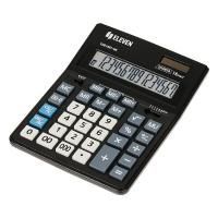 Картинка Калькулятор настольный 16 разрядов, двойное питание, 00, черный, 205х155х35мм,  Eleven Business Line CDB1601-BK с сайта smikon.ru