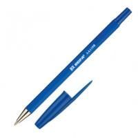 Картинка Ручка шариковая синяя 0.7мм, корпус прорезиненный синий, мет. наконечник, ст. 142мм, BEIFA с сайта smikon.ru
