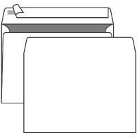 Конверт С4 229х324мм белый 90г/м2, отрывная лента, прямой клапан, внутренняя запечатка