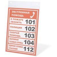 Картинка Подставка для рекламных материалов, настенная вертикальная А4(210х297 мм), оргстекло, BRAUBERG с сайта smikon.ru
